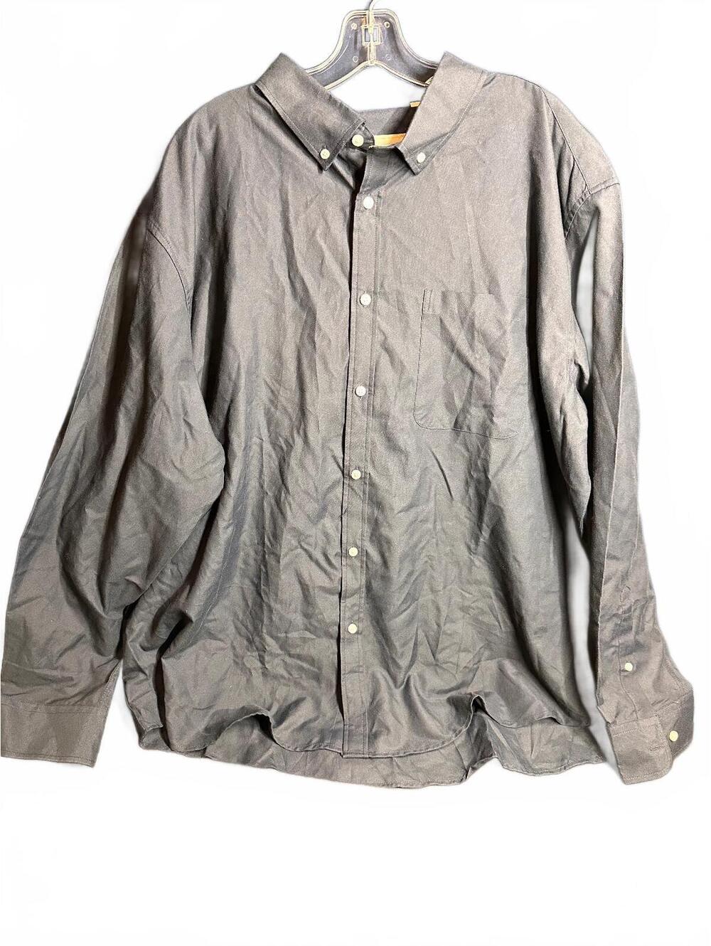 Oxford Men's Luxury Collection Button-Down Shirt 3XL Navy Blue